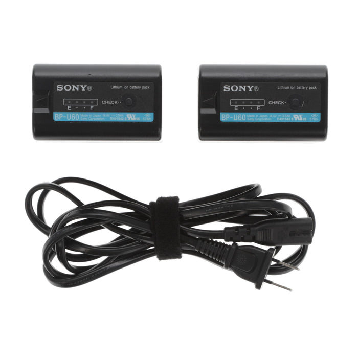 【中古品】SONY BC-U2A バッテリーチャージャー(バッテリーパック2個付属)