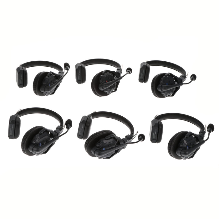 【中古品】Hollyland SOLIDCOM C1-6S 同時通話ワイヤレスインターカムヘッドセットシステム(6人用)