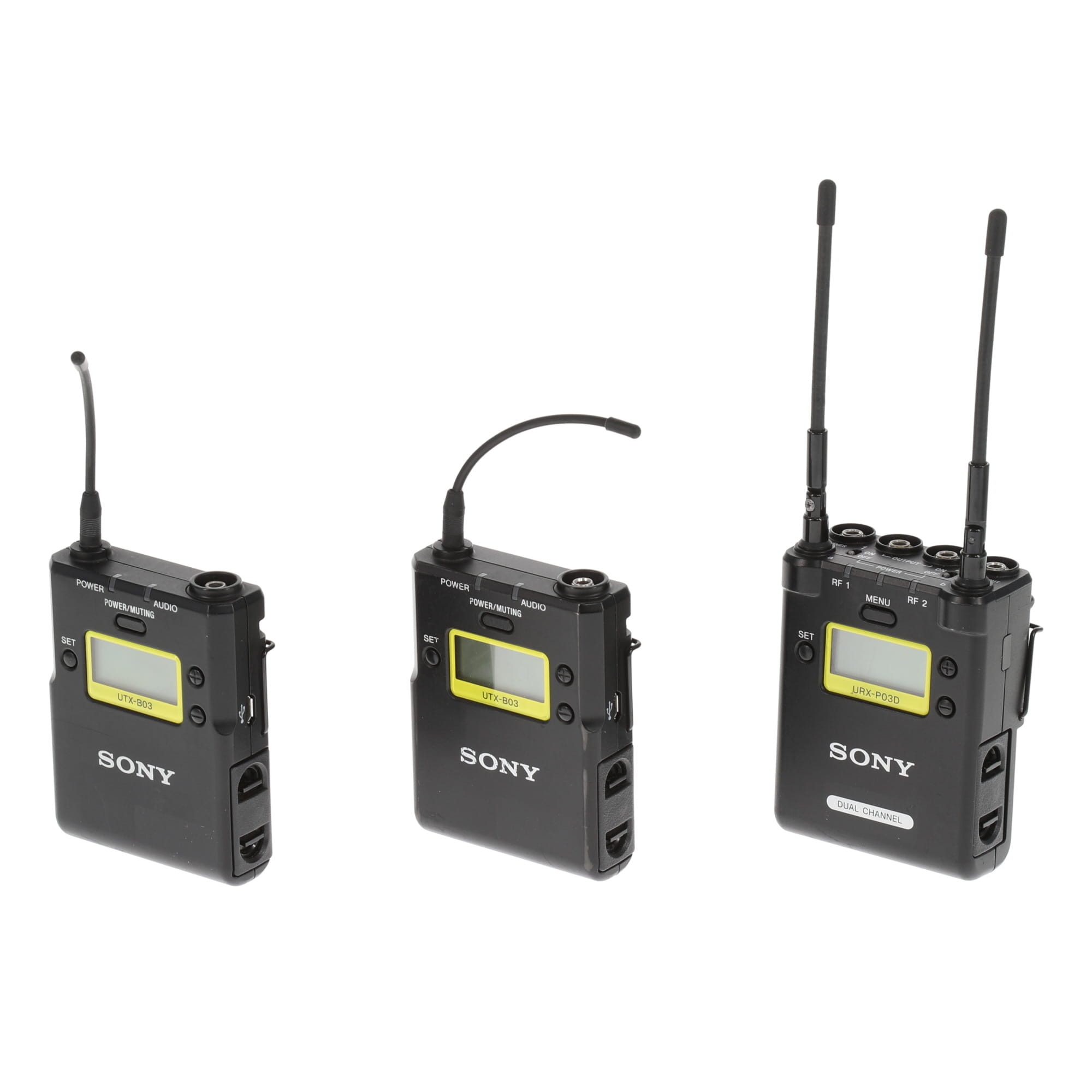 URX-P30D×1台＋UTX-B03×2台セット 受信機＋送信機2台セット URX-P30D×1台＋UTX-B03×2台セット 受信機＋送信機2台セット SONY URX