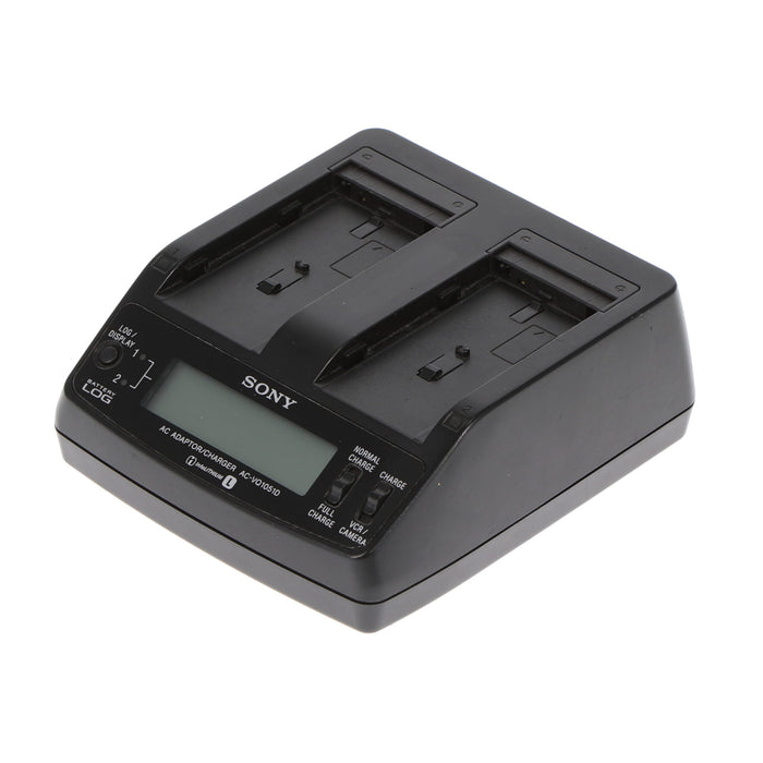 【中古品】SONY AC-VQ1051D ACアダプター/チャージャー(バッテリーパック2個付属)
