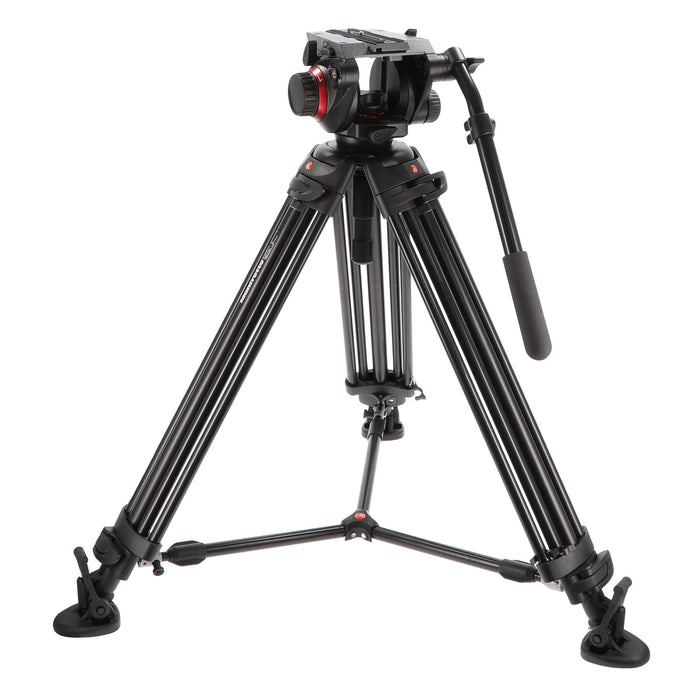 【中古品】Manfrotto 504HD.546B ビデオキット ツイン MSタイプ