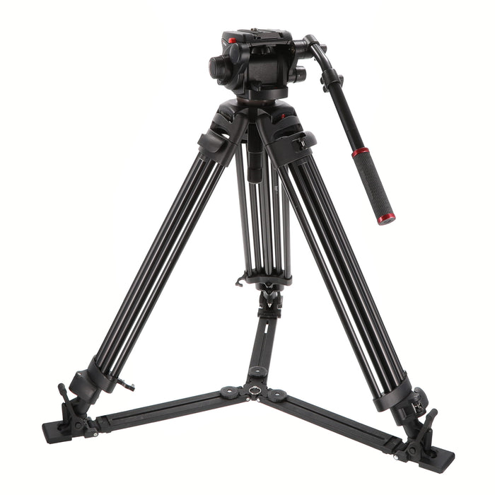 【中古品】Manfrotto 503HDV + 525MVB ビデオ三脚キット