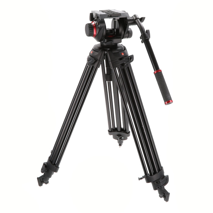 【中古品】Manfrotto 504HD.546B ビデオキット ツイン MSタイプ(ジャンク品)