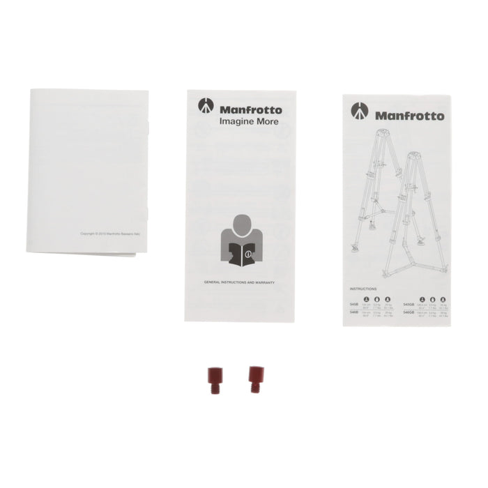 【中古品】Manfrotto 504HD.546B ビデオキット ツイン MSタイプ(ジャンク品)