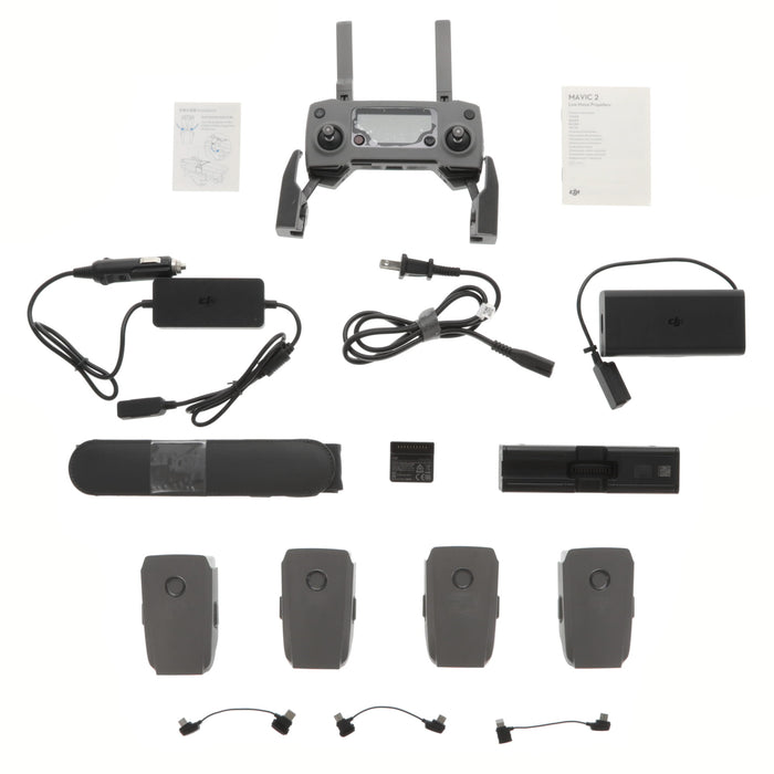 【中古品】DJI Mavic 2 Zoom ＋ Mavic 2 Fly more kit Mavic 2 Zoom(フライモアキット付属)[リモートID無し/事前登録無し]