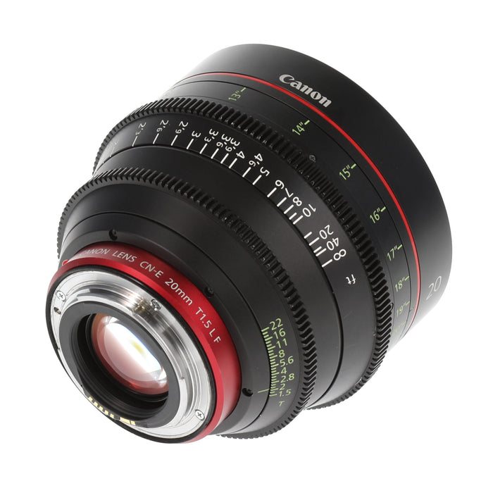【中古品】Canon CN-E20mm T1.5 L F EFシネマレンズ(広角プライムレンズ/EFマウント)