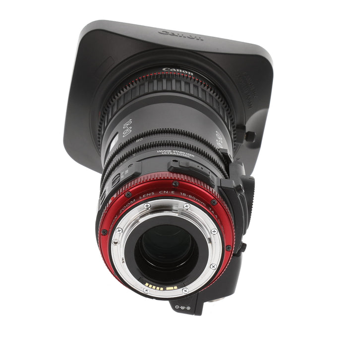 【中古品】Canon CN-E18-80mm T4.4 L IS KAS S (EF用) COMPACT SERVOレンズ（専用グリップ付属）