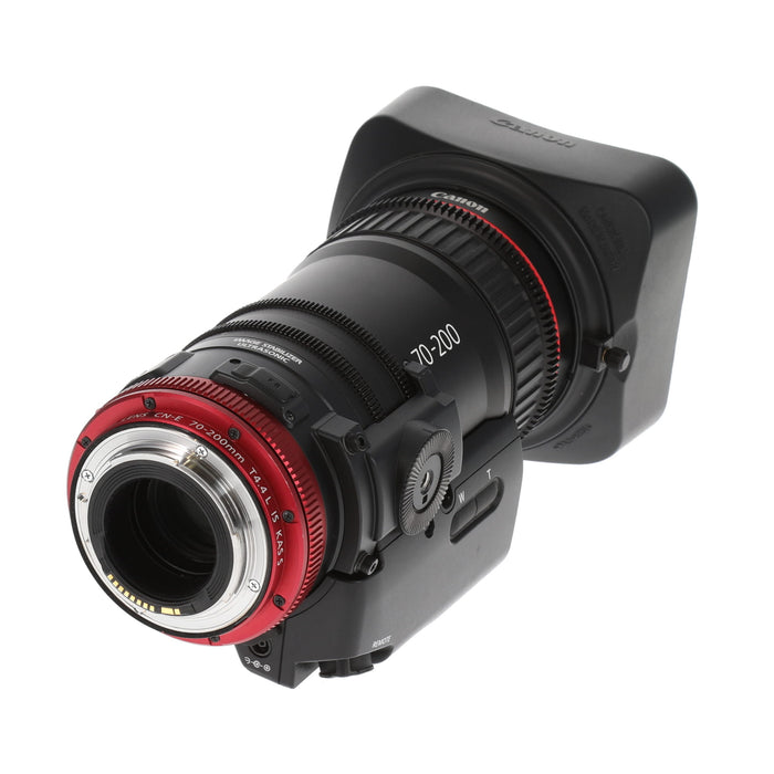 【中古品】Canon CN-E70-200MM T4.4 L IS KAS S COMPACT SERVOレンズ（専用グリップ付属）