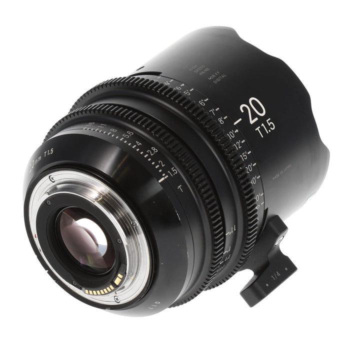 【中古品】SIGMA 934088 FF High Speed Prime Line(20mm/T1.5 FF/EFマウント/メートル表記)