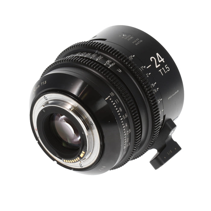 【中古品】SIGMA 401665 FF High Speed Prime Line(24mm/T1.5 FF/EFマウント/フィート表記)