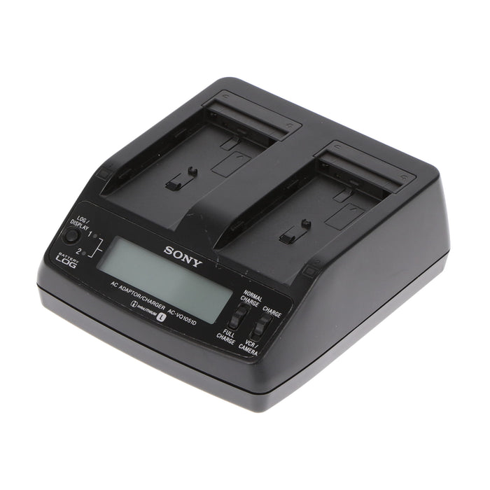 【中古品】SONY AC-VQ1051D ACアダプター/チャージャー(バッテリーパック2個付属)