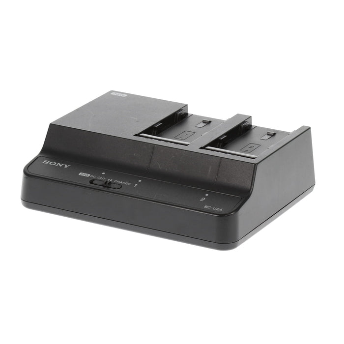 【中古品】SONY BC-U2A バッテリーチャージャー(バッテリーパック2個付属)