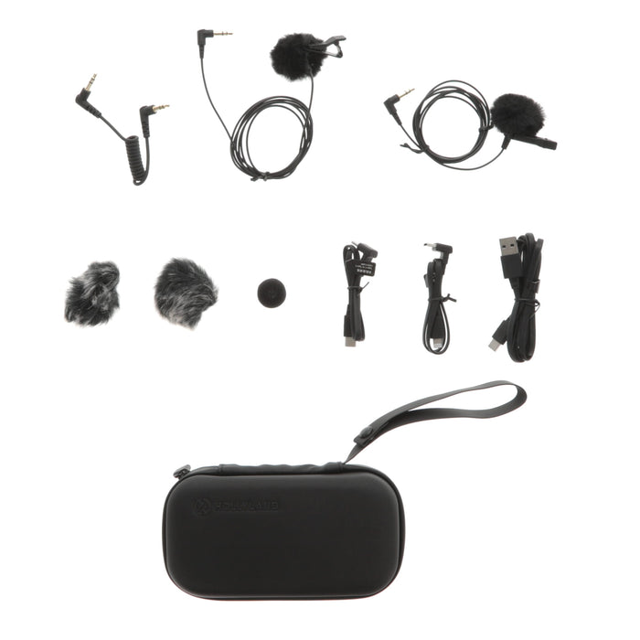 【中古品クリアランスセール】【中古品】Hollyland Lark MAX Duo (Black) ワイヤレスマイクロホンシステム Lark MAX Duo(ブラック/送信機2台セット)