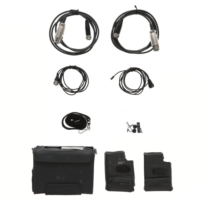 【中古品】RAMSA WX-RJ800A ＋ WX-TB841 ×2 800MHz帯ENG/EFPデュアルチャンネル型ワイヤレス送受信機セット