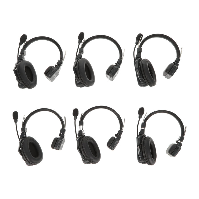 【中古品】Hollyland SOLIDCOM C1-6S 同時通話ワイヤレスインターカムヘッドセットシステム(6人用)