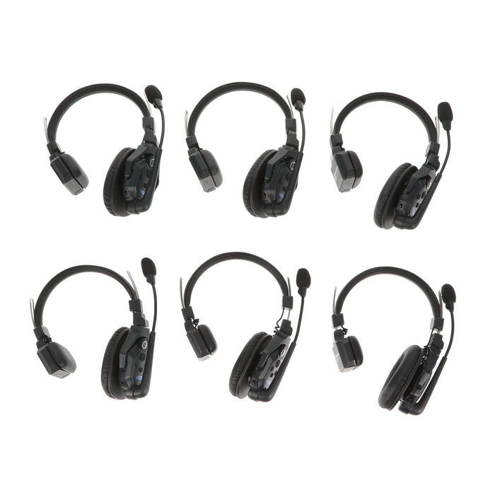 【中古品】Hollyland SOLIDCOM C1-6S 同時通話ワイヤレスインターカムヘッドセットシステム(6人用)