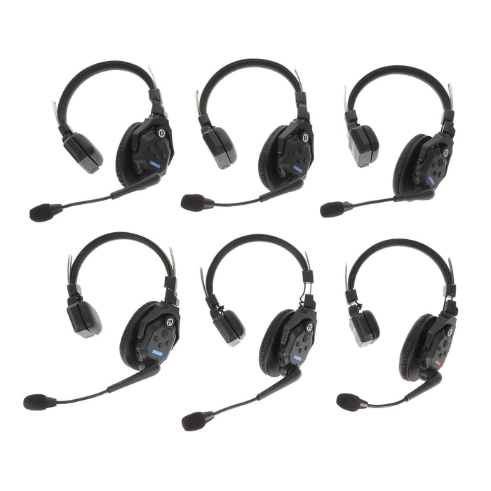 【中古品】Hollyland SOLIDCOM C1-6S 同時通話ワイヤレスインターカムヘッドセットシステム(6人用)