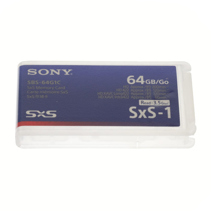 【中古品】SONY SBS-64G1C SxS-1メモリーカード 64GB