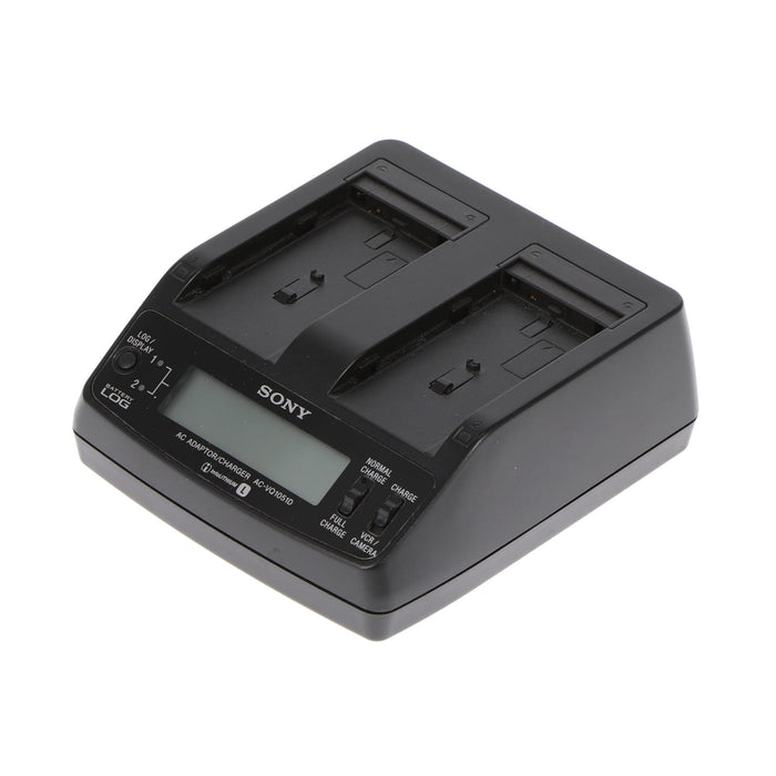 【中古品】SONY AC-VQ1051D ACアダプター/チャージャー(バッテリーパック2個付属)