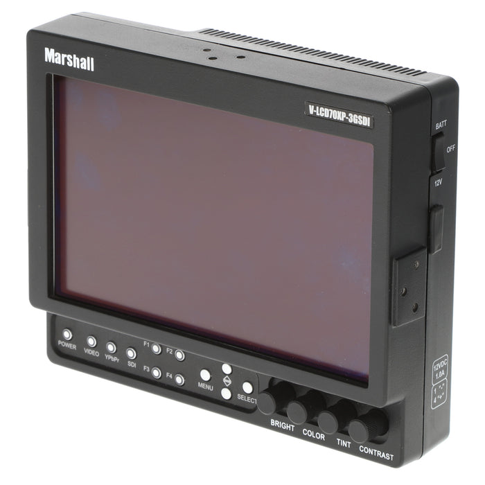 【中古品】Marshall Electronics V-LCD70XP-3GSDI-SL 7インチ小型ポータブルフィールド/カメラトップLCDモニター