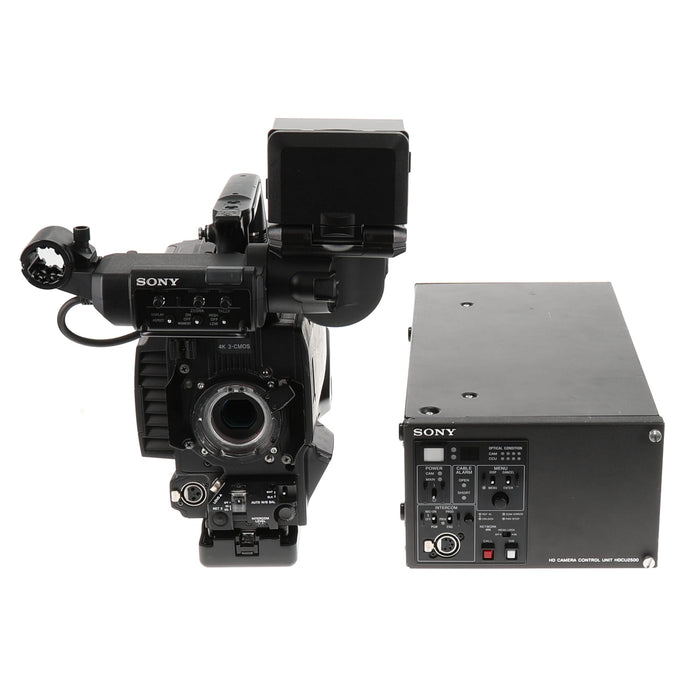 【中古品】SONY HDC-4300/T + HDCU-2500/T + BPU-4000 + RCP-1501 マルチフォーマットポータブルカメラ ＋ カメラコントロールユニット ＋ ベースバンドプロセッサーユニット