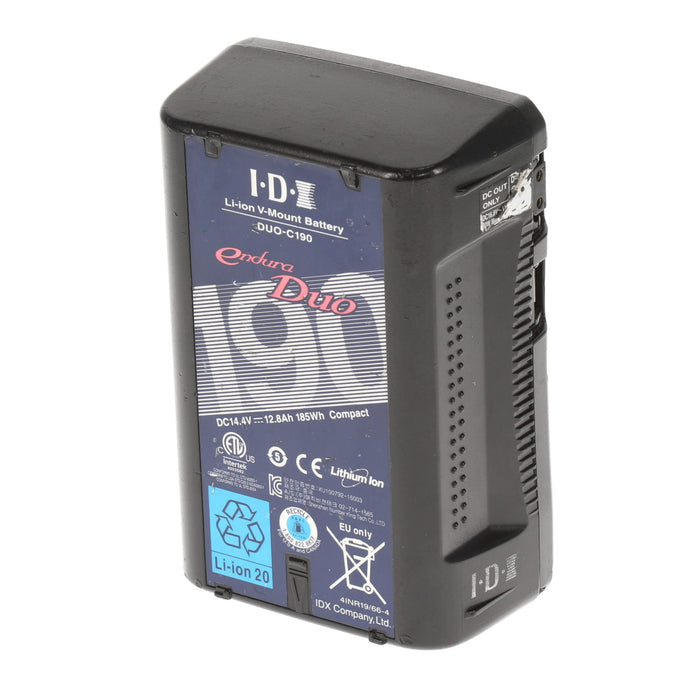 【中古品】IDX DUO-C190 Vマウントタイプリチウムイオンバッテリー(185Wh)