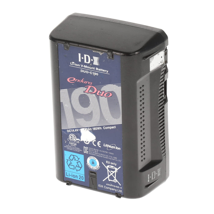 【中古品】IDX DUO-C190 Vマウントタイプリチウムイオンバッテリー(185Wh)