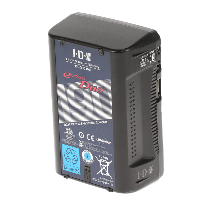 【中古品】IDX DUO-C190 Vマウントタイプリチウムイオンバッテリー(185Wh)