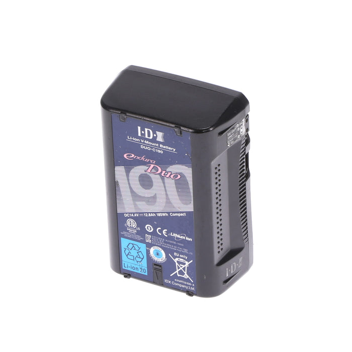 【中古品】IDX DUO-C190 Vマウントタイプリチウムイオンバッテリー(185Wh)