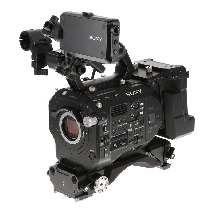 【中古品】SONY PXW-FS7M2 + XDCA-FS7 ＋ VCT-FS7 XDCAMメモリーカムコーダー(ボディのみ)(拡張ユニット/ライトウェイトロッドサポート付属)