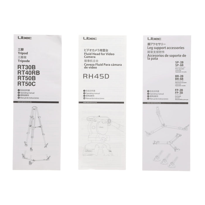【中古品】Libec RH45D + RT40RB 三脚キット