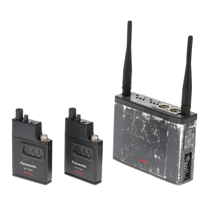 【中古品】RAMSA WX-RJ800 ＋ WX-TB841 ×2 800MHz帯ENG/EFPデュアルチャンネル型ワイヤレス送受信機セット