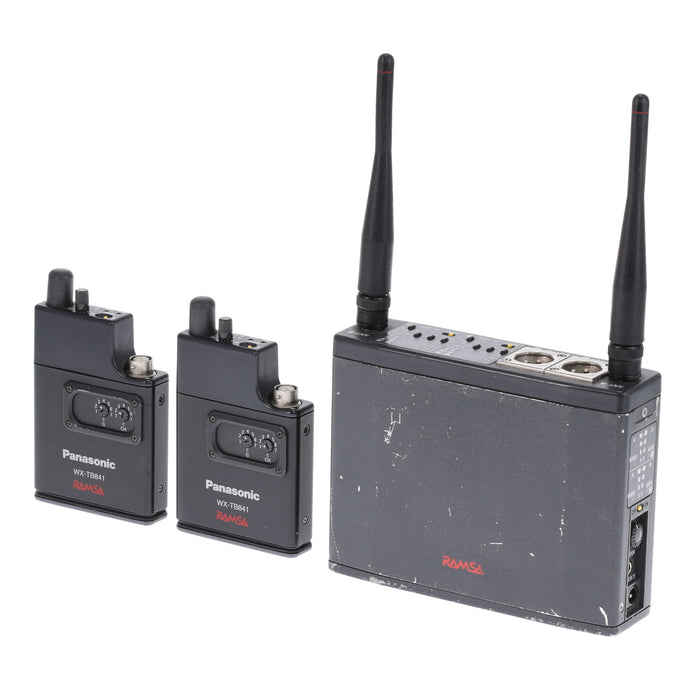 【中古品】RAMSA WX-RJ800 ＋ WX-TB841 ×2 800MHz帯ENG/EFPデュアルチャンネル型ワイヤレス送受信機セット