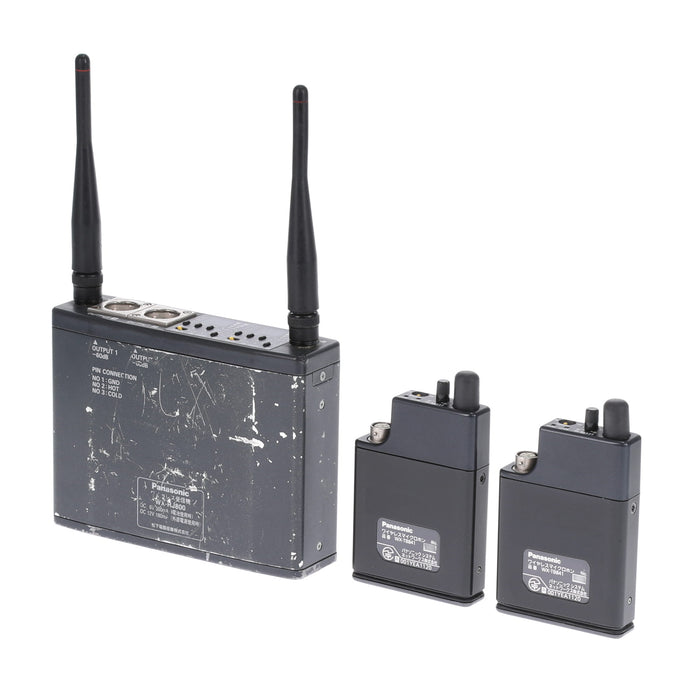 【中古品】RAMSA WX-RJ800 ＋ WX-TB841 ×2 800MHz帯ENG/EFPデュアルチャンネル型ワイヤレス送受信機セット