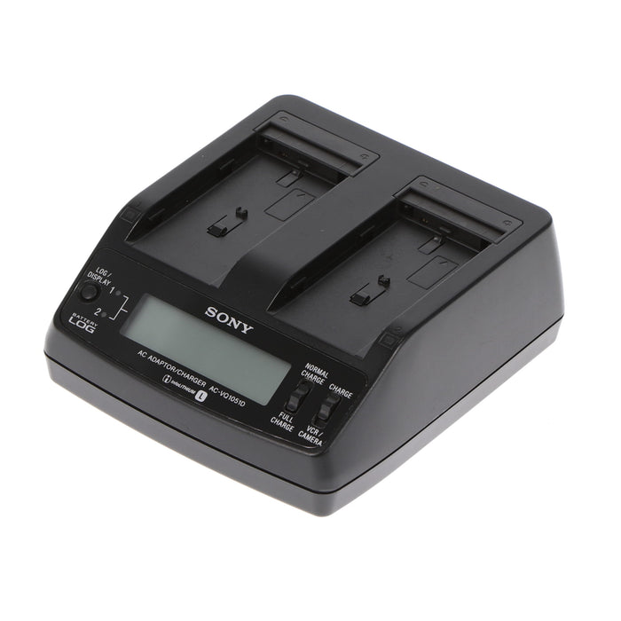 【中古品】SONY AC-VQ1051D ACアダプター/チャージャー(バッテリーパック2個付属)