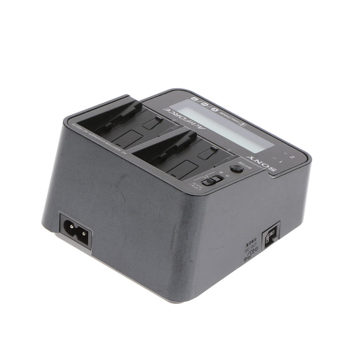 【中古品】SONY AC-VQV10 ACアダプター/チャージャー(バッテリーパック2個付属)