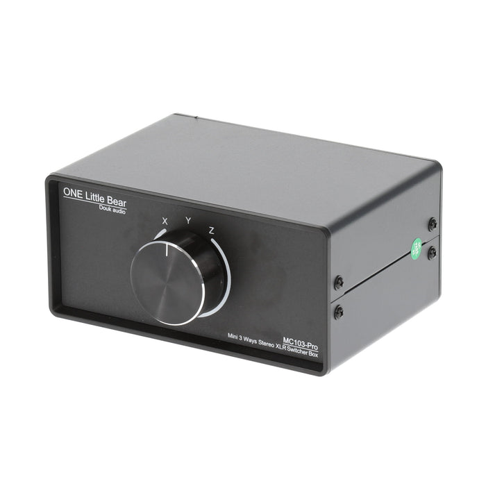 【中古品】DOUKAUDIO MC103-Pro (I/O XLRメス端子） Little Bear MC103-Pro 1(3)-IN-3(1)-OUT XLRバランスオーディオコンバーター ステレオパッシブセレクタースイッチャー