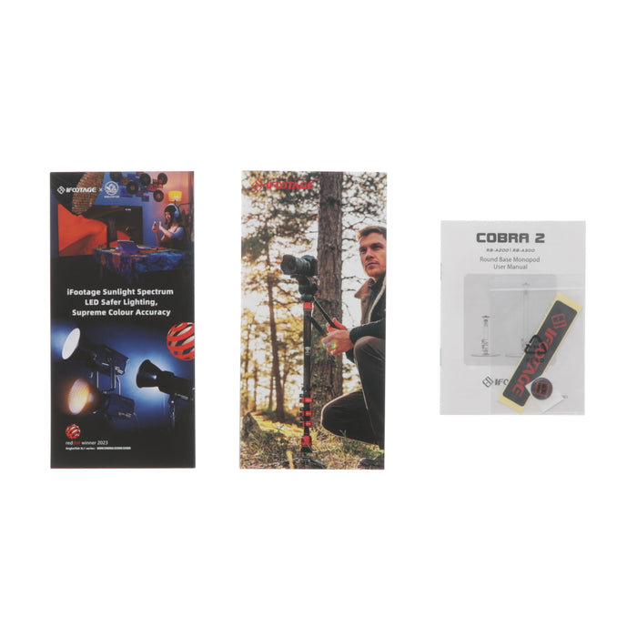 【中古品】iFootage RB-A300 COBRA2 ラウンドベースモノポッド151cm