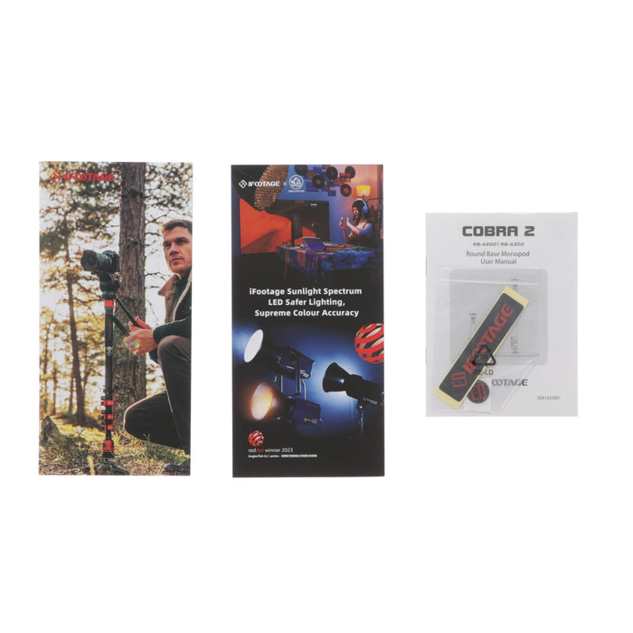 【中古品】iFootage RB-A300 COBRA2 ラウンドベースモノポッド151cm