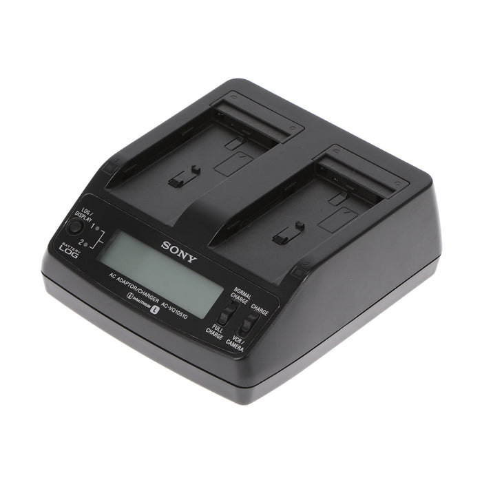 【中古品】SONY AC-VQ1051D ACアダプター/チャージャー(バッテリーパック2個付属)