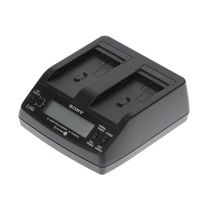 【中古品】SONY AC-VQ1051D ACアダプター/チャージャー(バッテリーパック2個付属)
