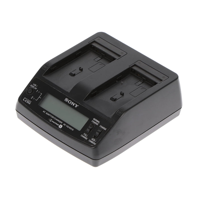 【中古品】SONY AC-VQ1051D ACアダプター/チャージャー(バッテリーパック2個付属)