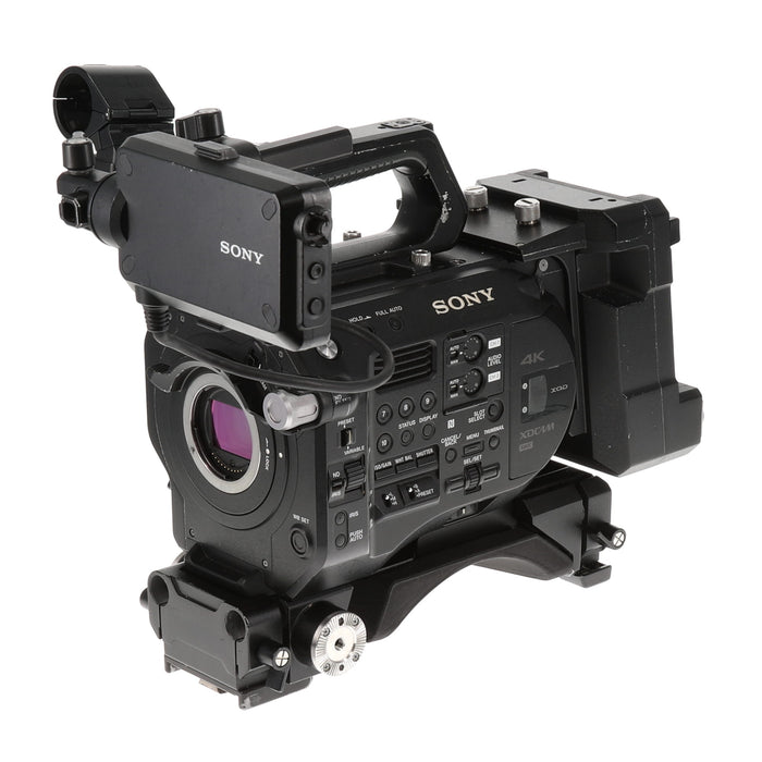 【中古品】SONY PXW-FS7M2 + XDCA-FS7 ＋ VCT-FS7 XDCAMメモリーカムコーダー(ボディのみ)(拡張ユニット/ライトウェイトロッドサポート付属)