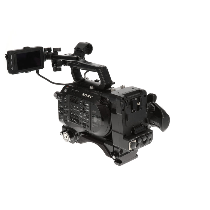 【中古品】SONY PXW-FS7M2 + XDCA-FS7 ＋ VCT-FS7 XDCAMメモリーカムコーダー(ボディのみ)(拡張ユニット/ライトウェイトロッドサポート付属)