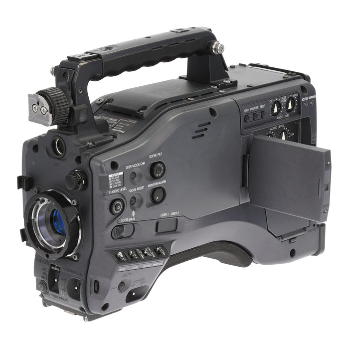 【決算セール2026】【中古品】Panasonic AG-HPX555 + VEQ4548 DVCPROHDメモリーカードカメラレコーダー ビューファインダーセット(ジャンク品)
