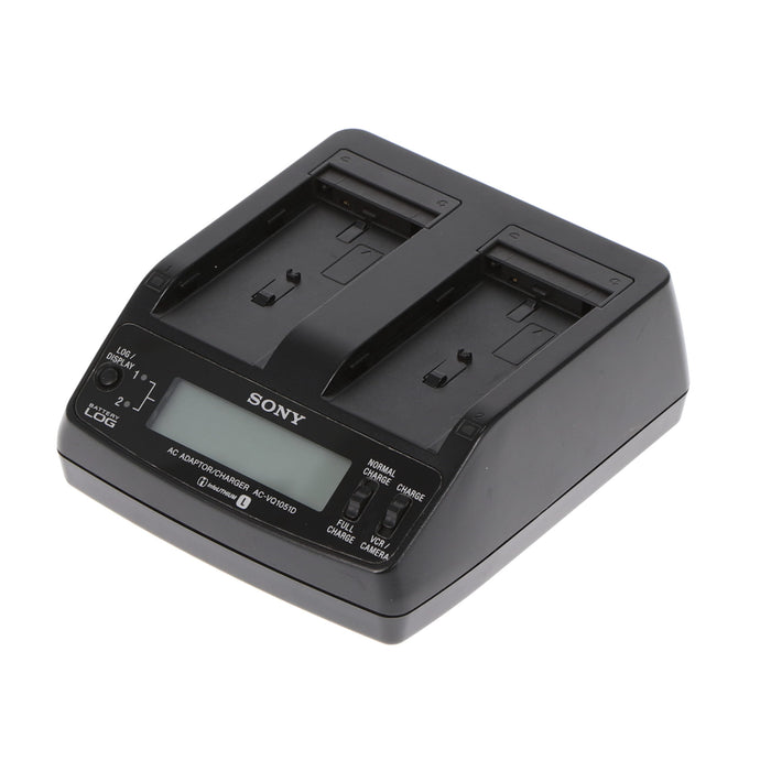 【中古品】SONY AC-VQ1051D ACアダプター/チャージャー(バッテリーパック2個付属)