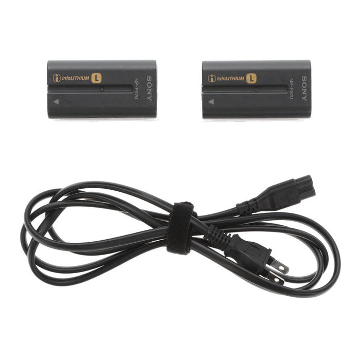 【中古品】SONY AC-VQ1051D ACアダプター/チャージャー(バッテリーパック2個付属)