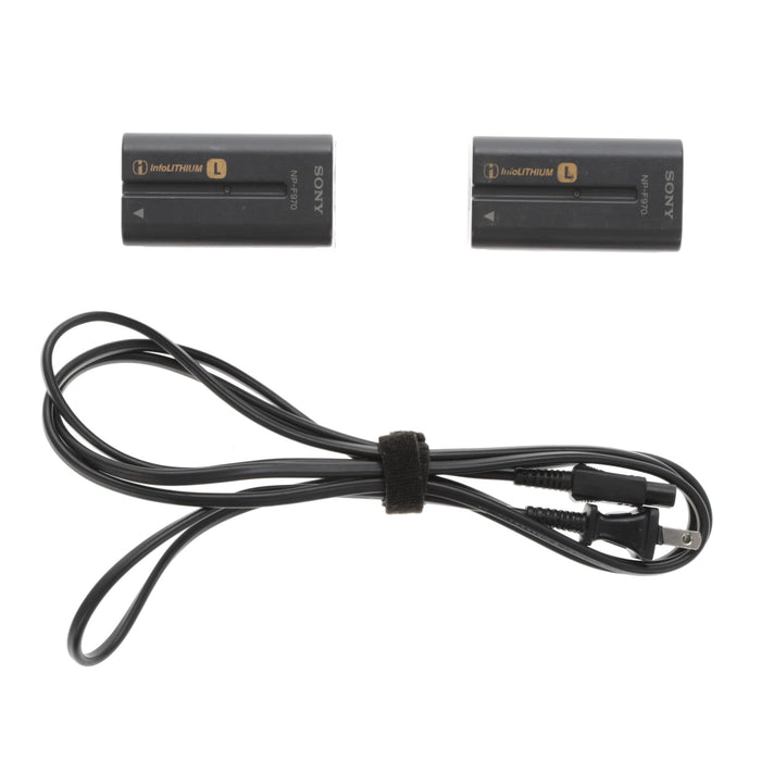 【中古品】SONY AC-VQ1051D ACアダプター/チャージャー(バッテリーパック2個付属)