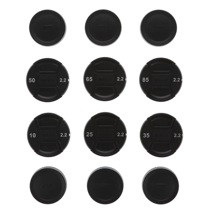 【中古品】Meike MK-10/35/50/65/8522T-RF + Superb Hard Case T2.2 RFマウントシネマレンズセット（6本セット/ハードケース付属）