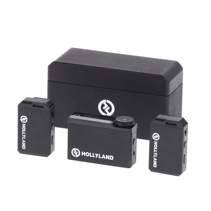中古品】Hollyland Lark MAX Duo (black) ワイヤレスマイクロフォン